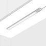 2er Set flache LED Unterbauleuchte (58cm) in Aluminium, warmweißes Licht für Küchenbeleuchtung.