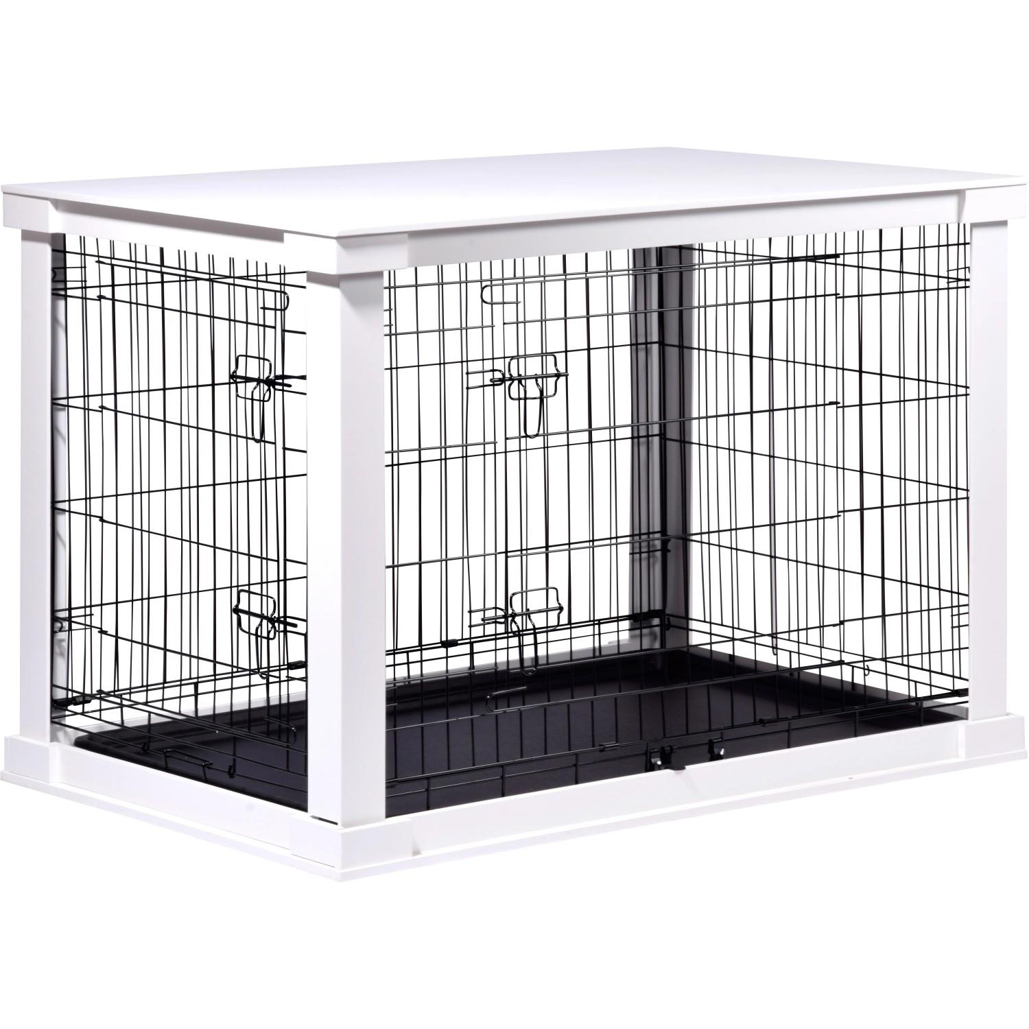 Hundebox Holz Weiss