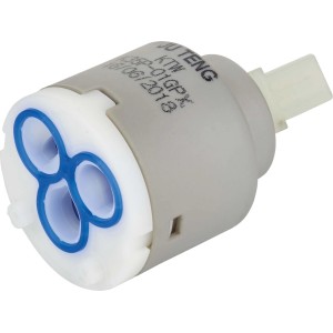 Ersatz-Keramikkartusche, Ø 35 mm, für Küchenarmatur, zur Regelung von Wassermenge und Temperatur.