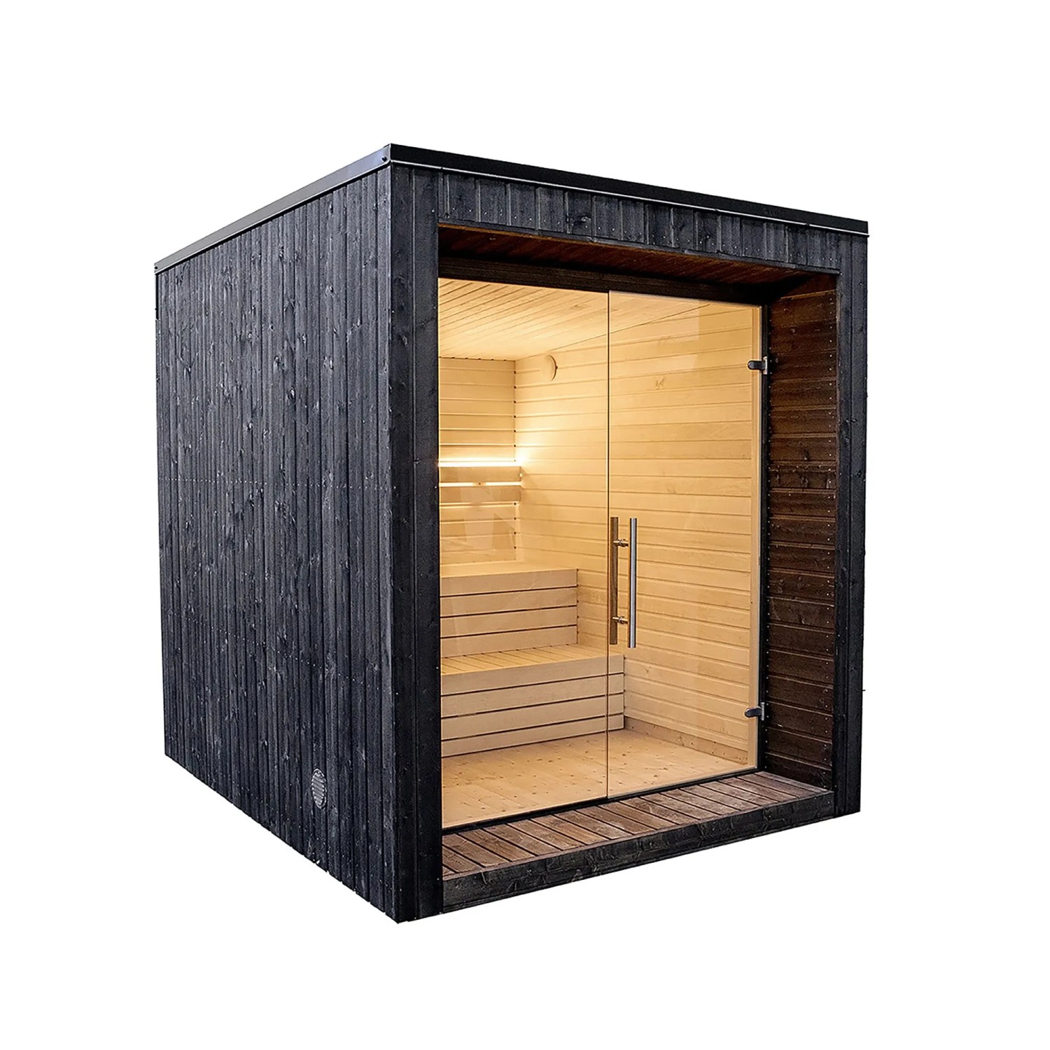 Weka Saunahaus Luua Cube mit Kompakt-Ofen 9 kW 400 V günstig online kaufen