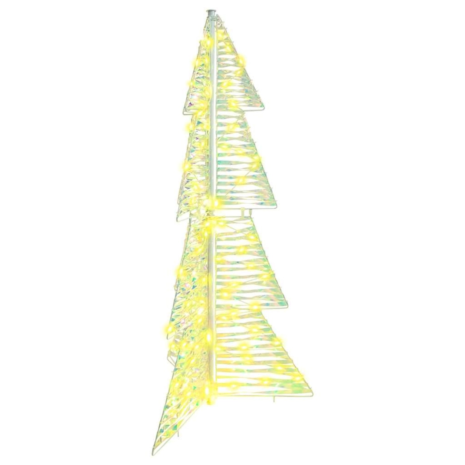 vidaXL Weihnachtsbaum mit 100 LEDs Warmweiß 120 cm PET 42019214