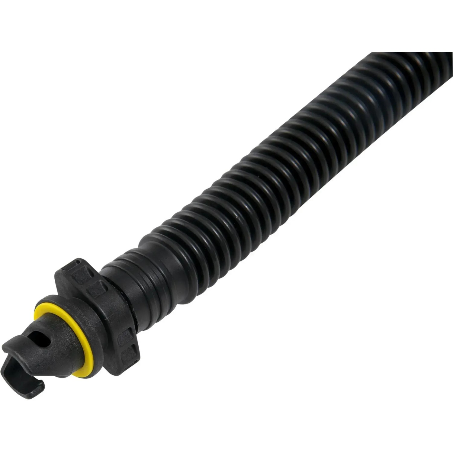 Schwarzer Schlauch mit gelbem Dichtungsring für Bestway SUP River Board.
