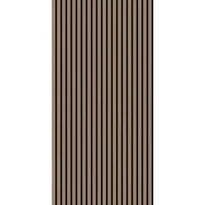 Jangal Akustikpaneel Solid Walnut, MDF-Furnier, 240x60 cm, für verbesserte Raumakustik.