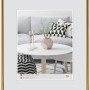 Walther Design Galeria Kunststoff Bilderrahmen 60x90 cm, Gold