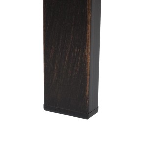 Detailaufnahme: Bein der MCW Gartenbank F43 Vintage Bronze mit Bodenschoner.