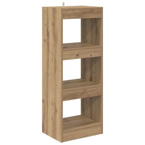 vidaXL Bücherregal Braun mit 3 Fächern aus Holzwerkstoff, 103 cm hoch. Modernes Standregal.