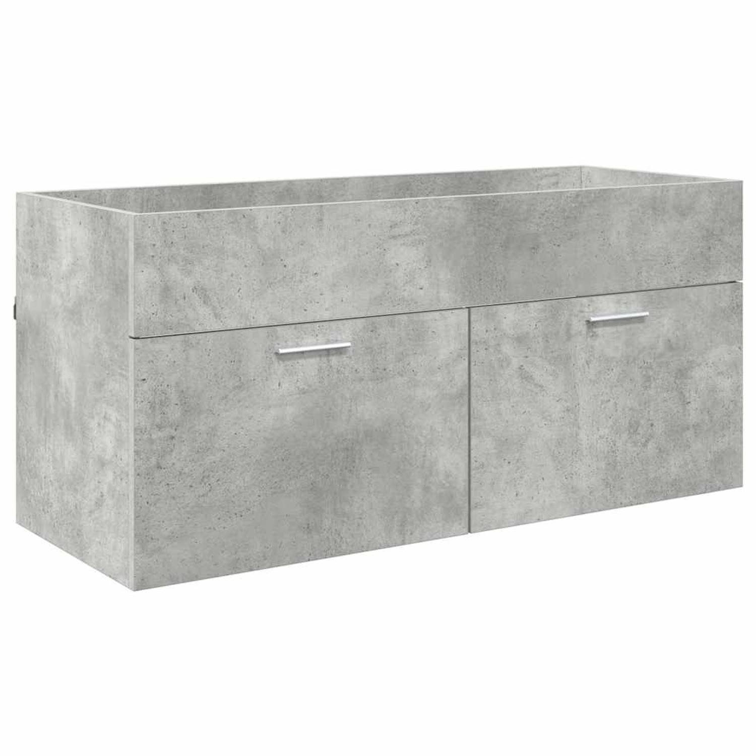 vidaXL Waschbeckenunterschrank mit Tür Beton Grau 38,5 x 100 x 46 cm 880438 günstig online kaufen