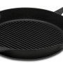 Petromax Grillpfanne aus Gusseisen mit Stiel, 35 cm Durchmesser, für Grill und Küche.