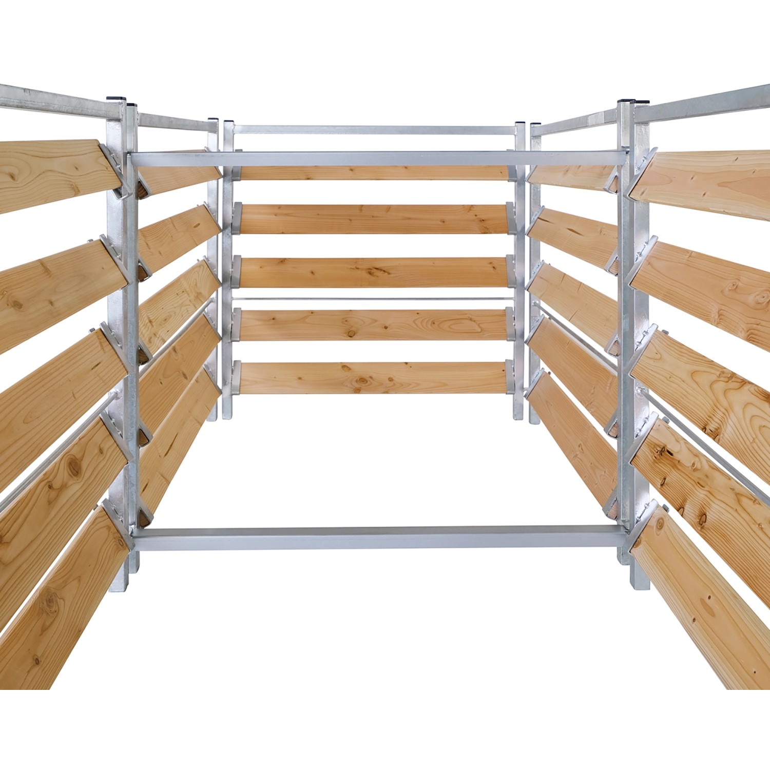 Bellissa Erweiterungsset für Komposter aus Holz und Metall, Detailansicht.