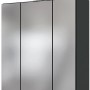 Held Möbel Badmöbel-Set Bari: Spiegelschrank mit LED-Leuchte in Wotaneiche/Graphitgrau.