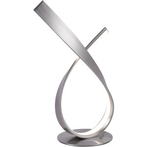 Moderne Paul Neuhaus LED Tischleuchte Linda aus Stahl, dimmbar, Höhe 38,5 cm.