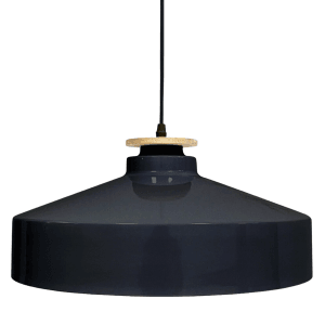 Moderne, runde Pendelleuchte in Schwarz aus Stahl. ENOVALITE Hängelampe für E27 Leuchtmittel bis 40W.