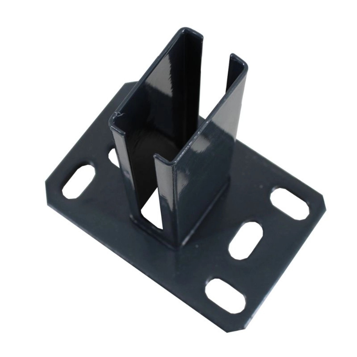 Galaflor Bodenplatte für 60x40mm Pfosten Anthrazit günstig online kaufen
