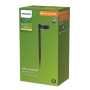 Verpackung der Philips Solar-Sockelleuchte Spiess Vynce, runde Solar-Wegeleuchte mit Erdspieß.