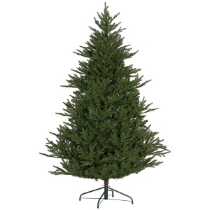 HOMCOM künstlicher Weihnachtsbaum, 180 cm hoch, mit 2380 grünen Spitzen und Metallfuß.