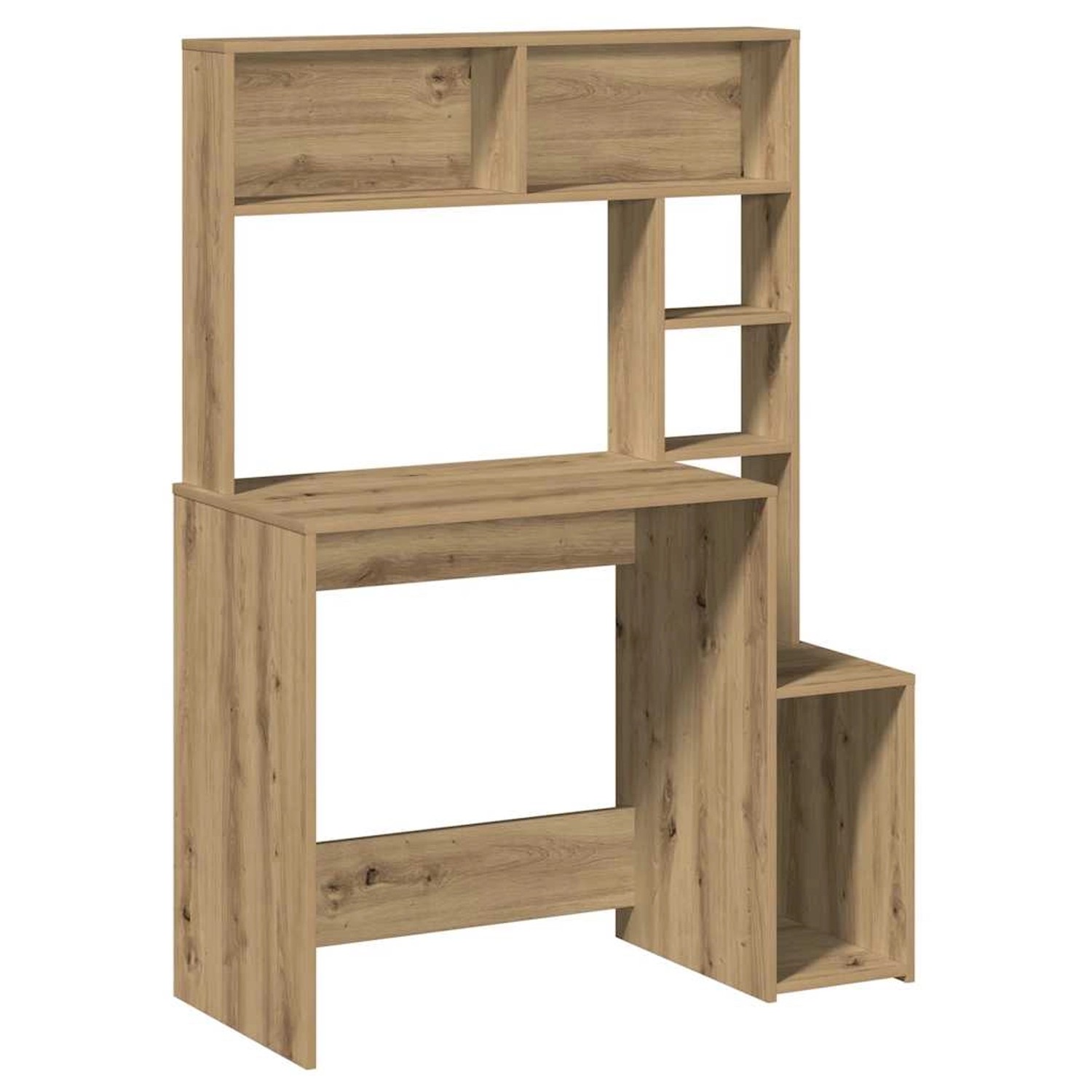 vidaXL Schreibtisch mit Regal Artisan-Eiche 100x45x140cm Holzwerkstoff 8604 günstig online kaufen
