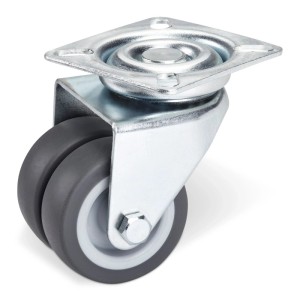 SOTECH 4er Set Doppel Lenkrolle Ø50 mm Ohne Bremse