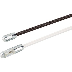 Transparente PVC-Einziehspirale, 15 m, zum Durchziehen von Kabeln in Leerrohren.