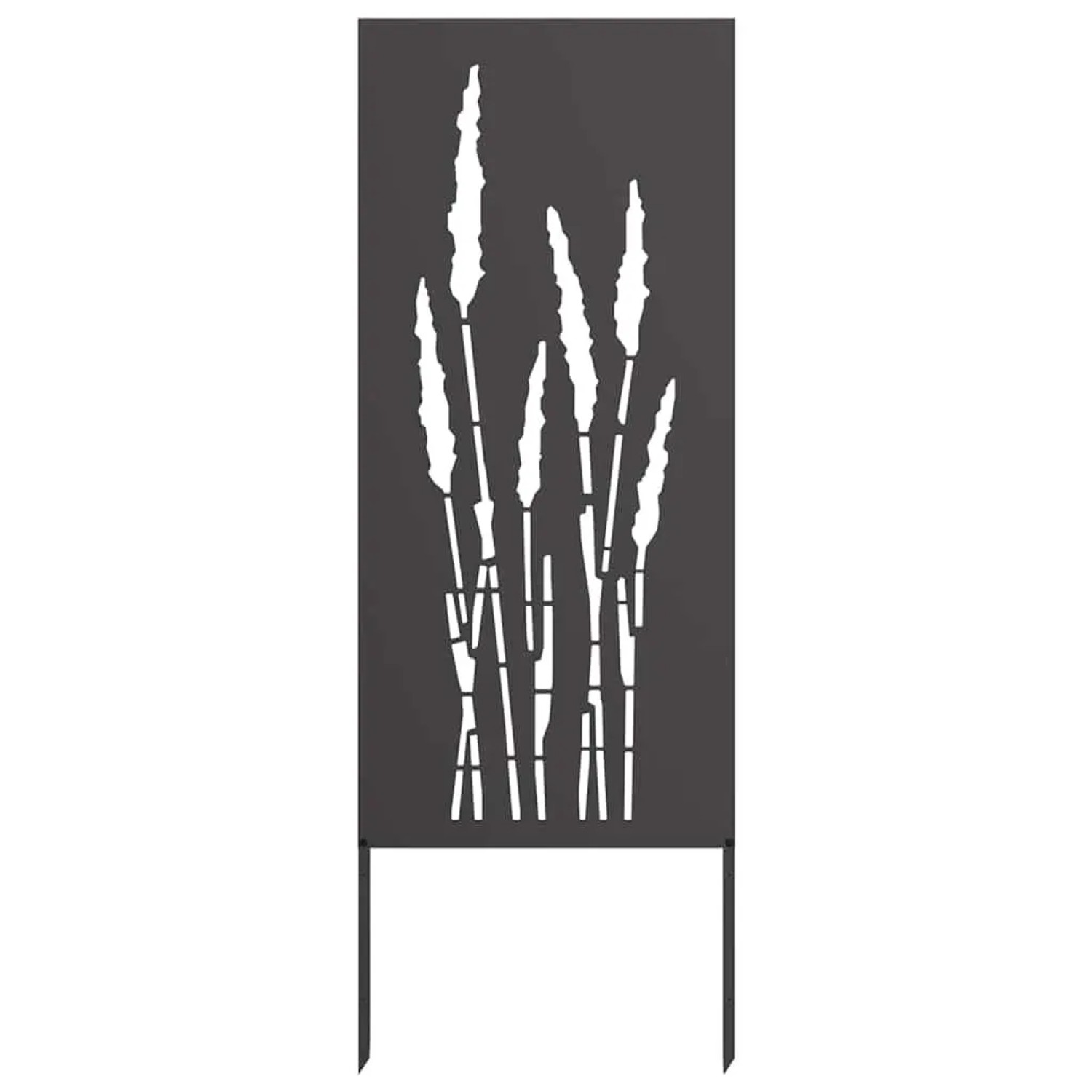 vidaXL Garten Sichtschutz-Leinwand Floral Schwarz 50 x 140 cm 876308