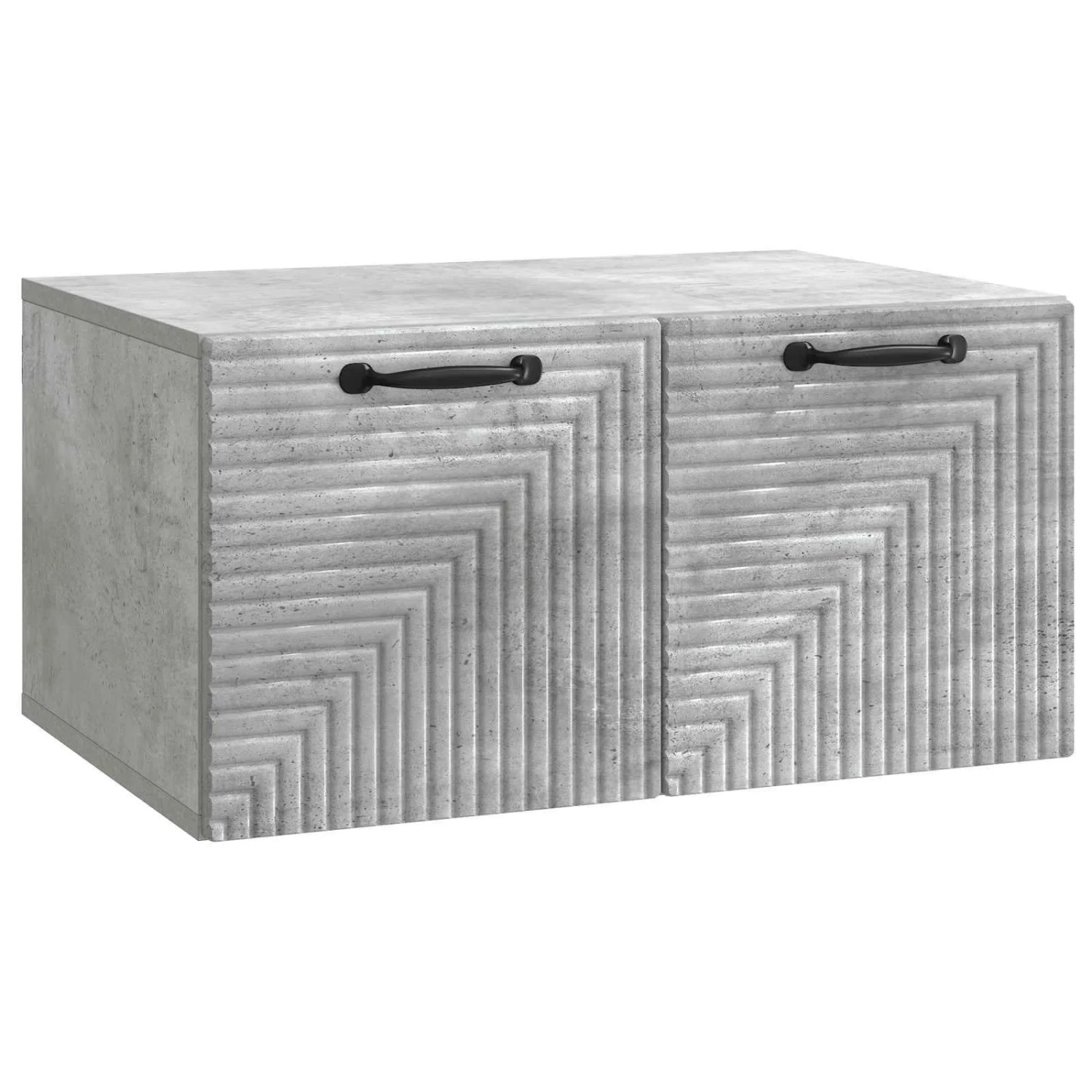 vidaXL Wandmontierter TV-Schrank Betongrau 59,5 x 41 x 30 cm 898678