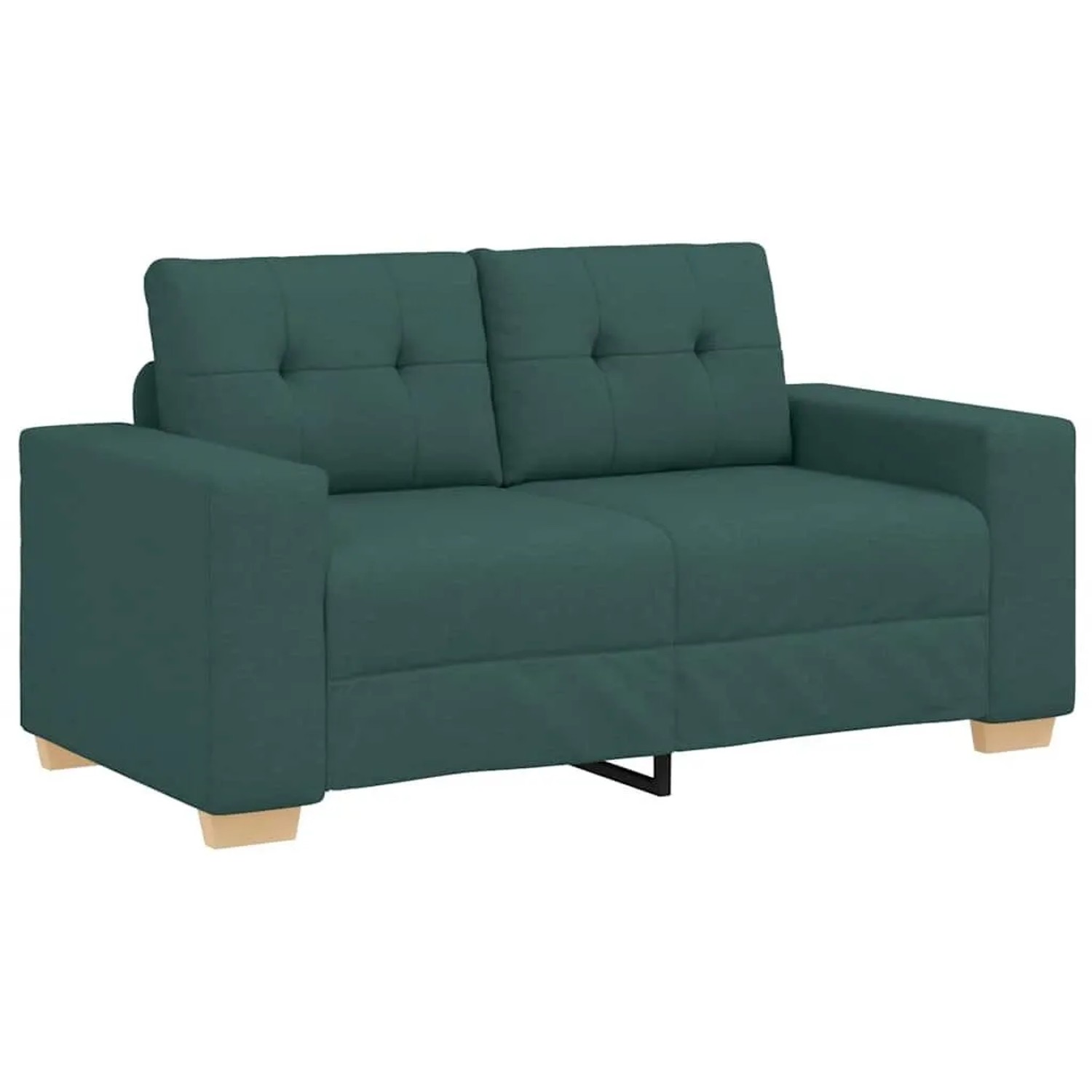 vidaXL Loveseat Sofa Dunkelgrün 160x77x82 cm Stoff 4105073