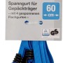 Blauer Fischer Spanngurt (60 cm) für Gepäckträger mit Haken zur Ladungssicherung.