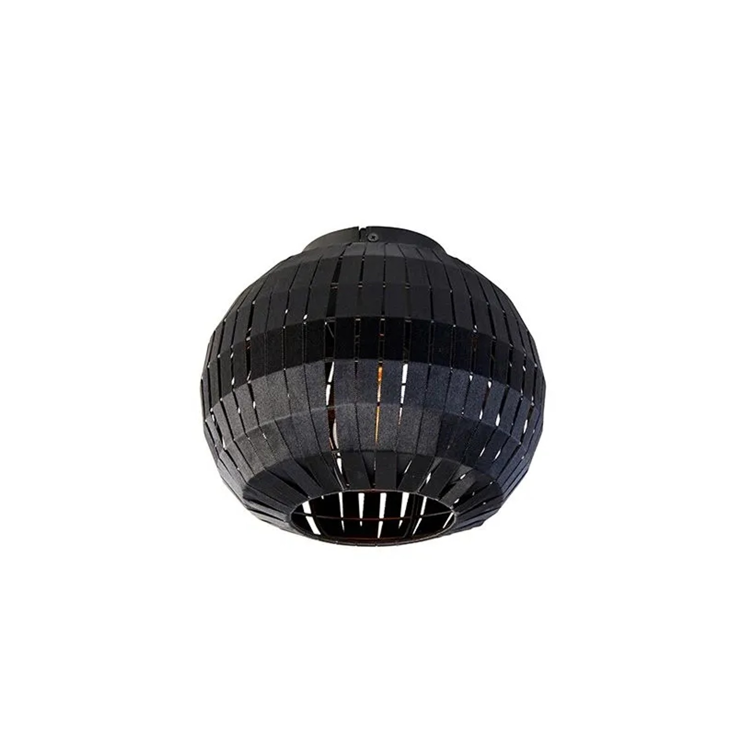 QAZQA Moderne Deckenleuchte Schwarz 26 cm Zoë