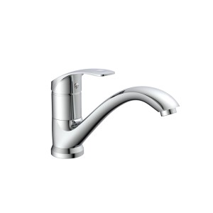 Eisl Spültischarmatur Rimini Chrom, Einhebelmischer mit schwenkbarem Auslauf.