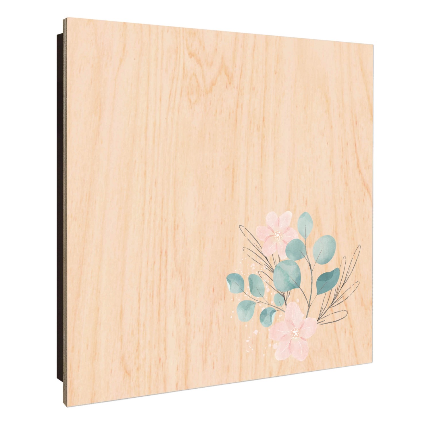 Banjado Großer Schlüsselkasten Holz 30x30cm Schwarz Scharnier Links 50 Hake günstig online kaufen