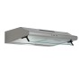 Respekta Unterbau-Dunstabzugshaube aus Edelstahl mit Glasschirm, 60 cm