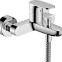 Hansgrohe Rebris S Wannenarmatur Aufputz Chrom mit Brauseanschluss.