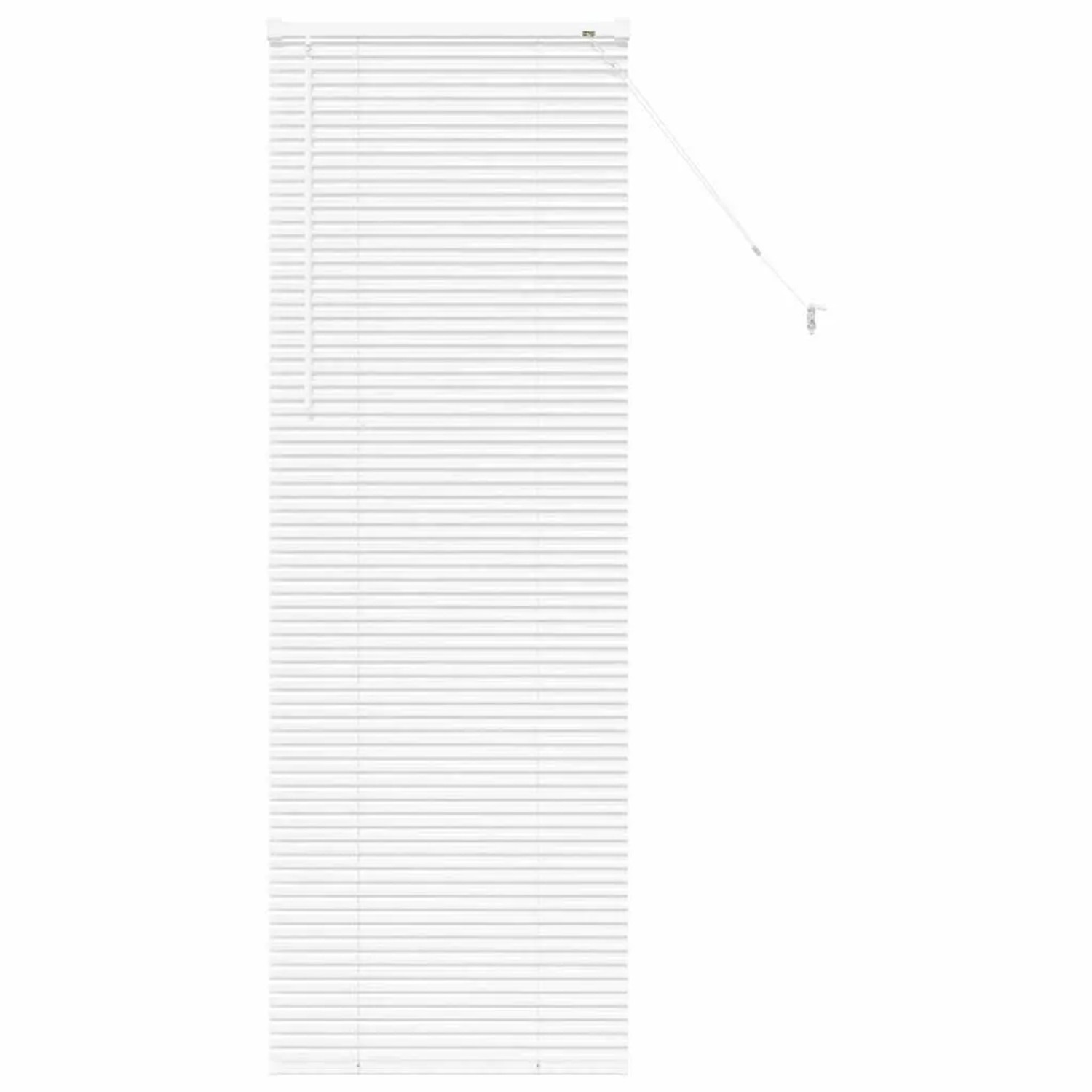 vidaXL Balkenjalousien mit Vorhängen Weiß 175 x 60 cm Aluminium 42005989 günstig online kaufen