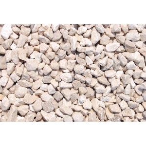 Gletscherkiesel Chateau-Beige, 16-25 mm, Zierkies für Garten und Landschaftsbau.