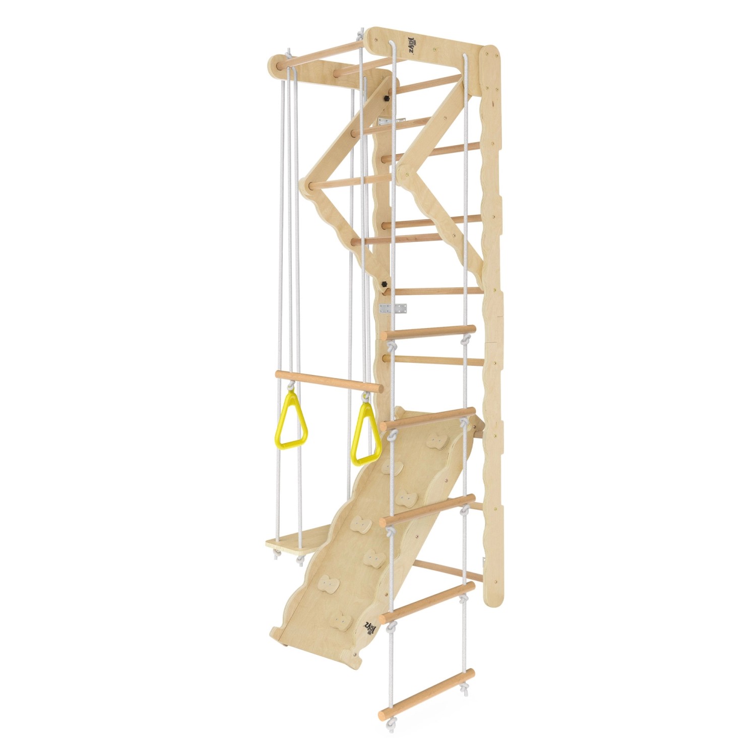 Joyz 6 in 1 Klettergerüst Set Indoor mit Sprossenwand Schaukel günstig online kaufen