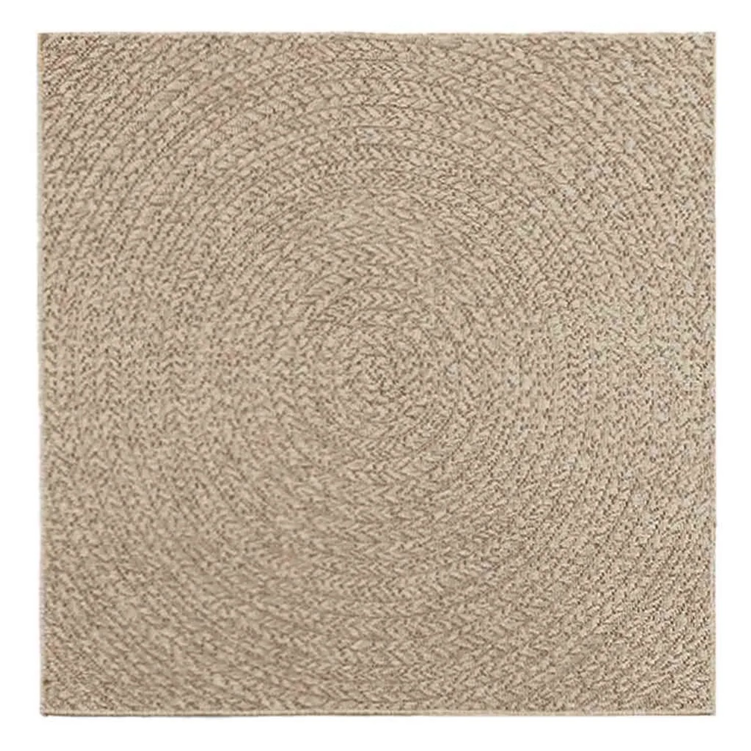 vidaXL Teppich ZIZUR Beige 120x120 cm Jute-Optik Indoor und Outdoor 4010406 günstig online kaufen