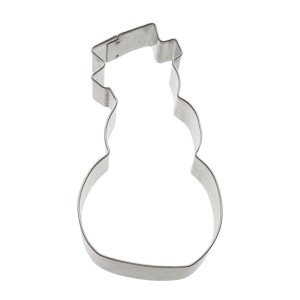 Zenker Ausstecher Schneemann, 80x45mm, aus Weißblech für Weihnachtsplätzchen.