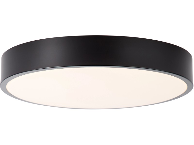 Slimline cm LED-Deckenleuchte Schwarz Brilliant bei kaufen OBI und Weiß Ø 33