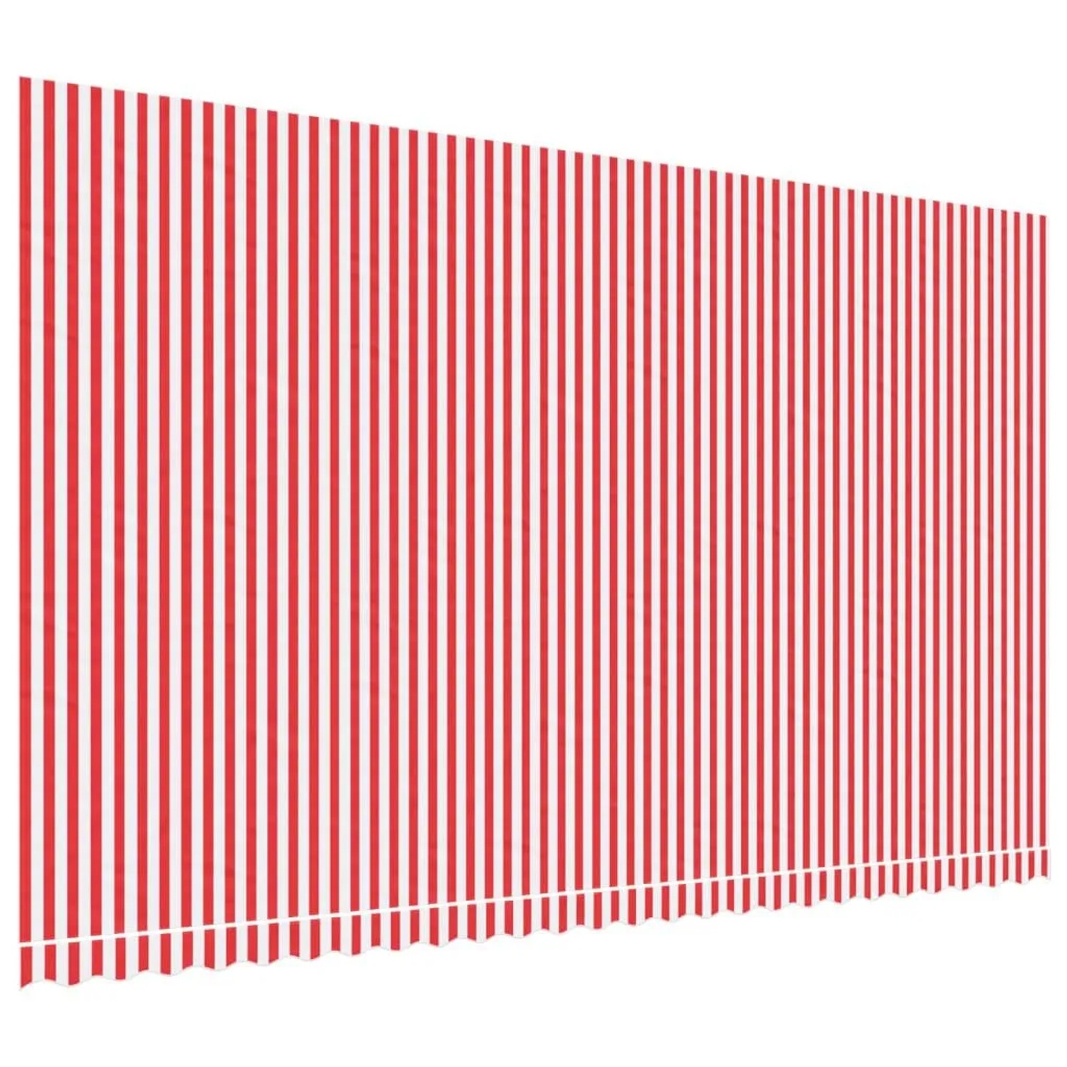 vidaXL Markisenbespannung Rot und Weiß Gestreift 6x3,5 m 367723