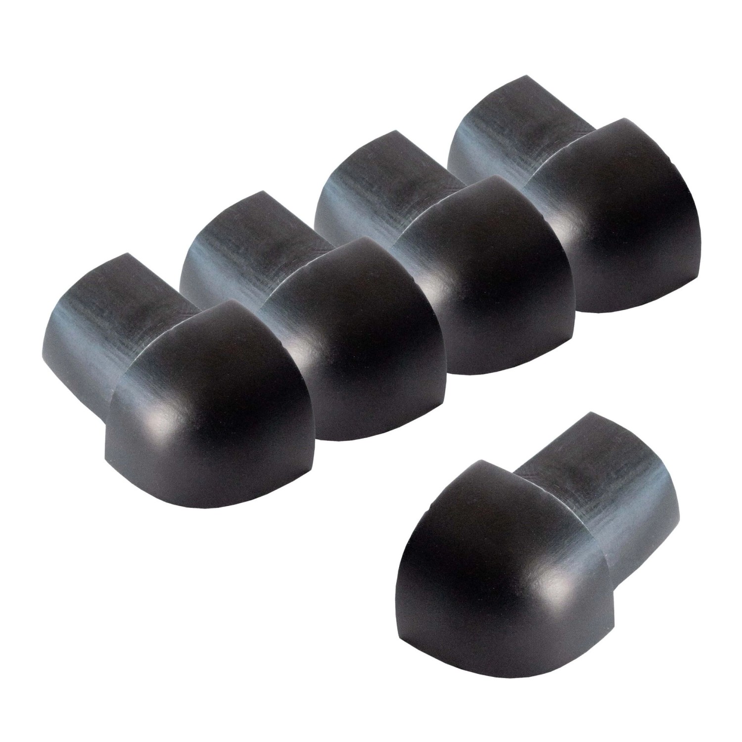 Dalsys Außeneck Fliesenschiene Viertelkreis 5x 8mm Aluminium Schwarz günstig online kaufen