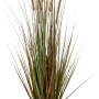 Mica Decorations Kunstpflanze Federgras Dogtail, 120cm hoch, grüne Halme mit braunen Federn im schwarzen Topf.