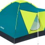 Bestway Cool Ground 3 Zelt für 3 Personen, blau-grün mit Vordach. Ideal für Camping.
