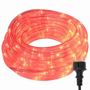 vidaXL Lichtseil mit 2400 LEDs Rot 100 m PVC 42018933