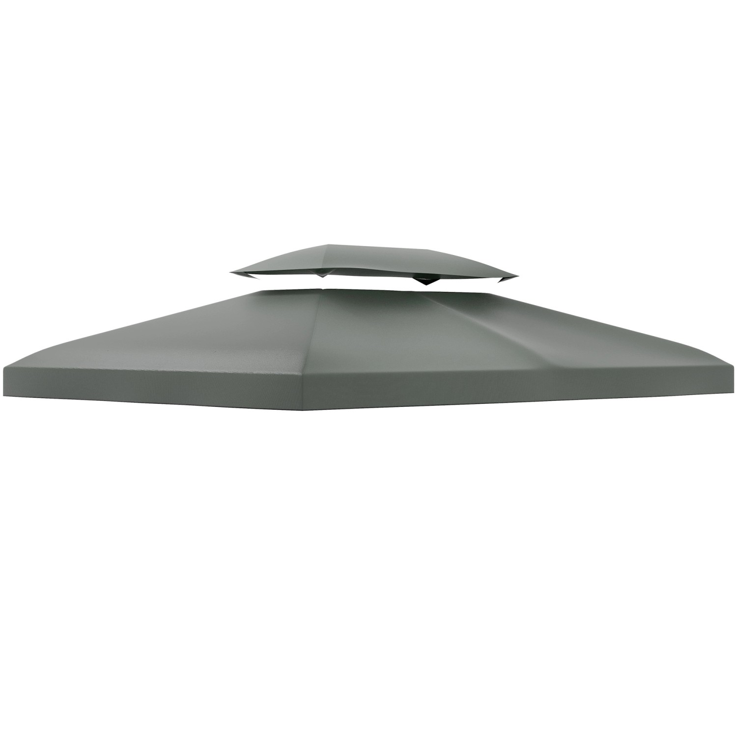 Outsunny Ersatz-Vordach 180g/m² Polyeser Dunkelgrau 4 x 3 m günstig online kaufen