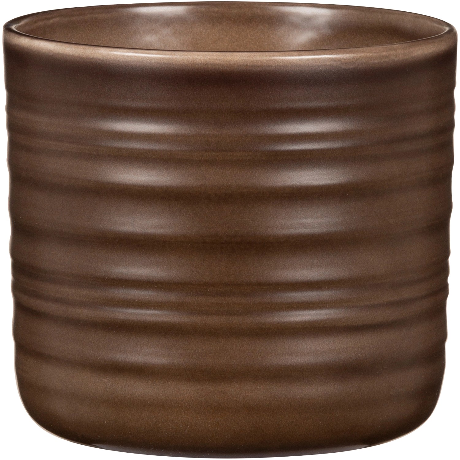 Scheurich Übertopf 850 Ø 12,2 cm x 11,1 cm Dark Oak