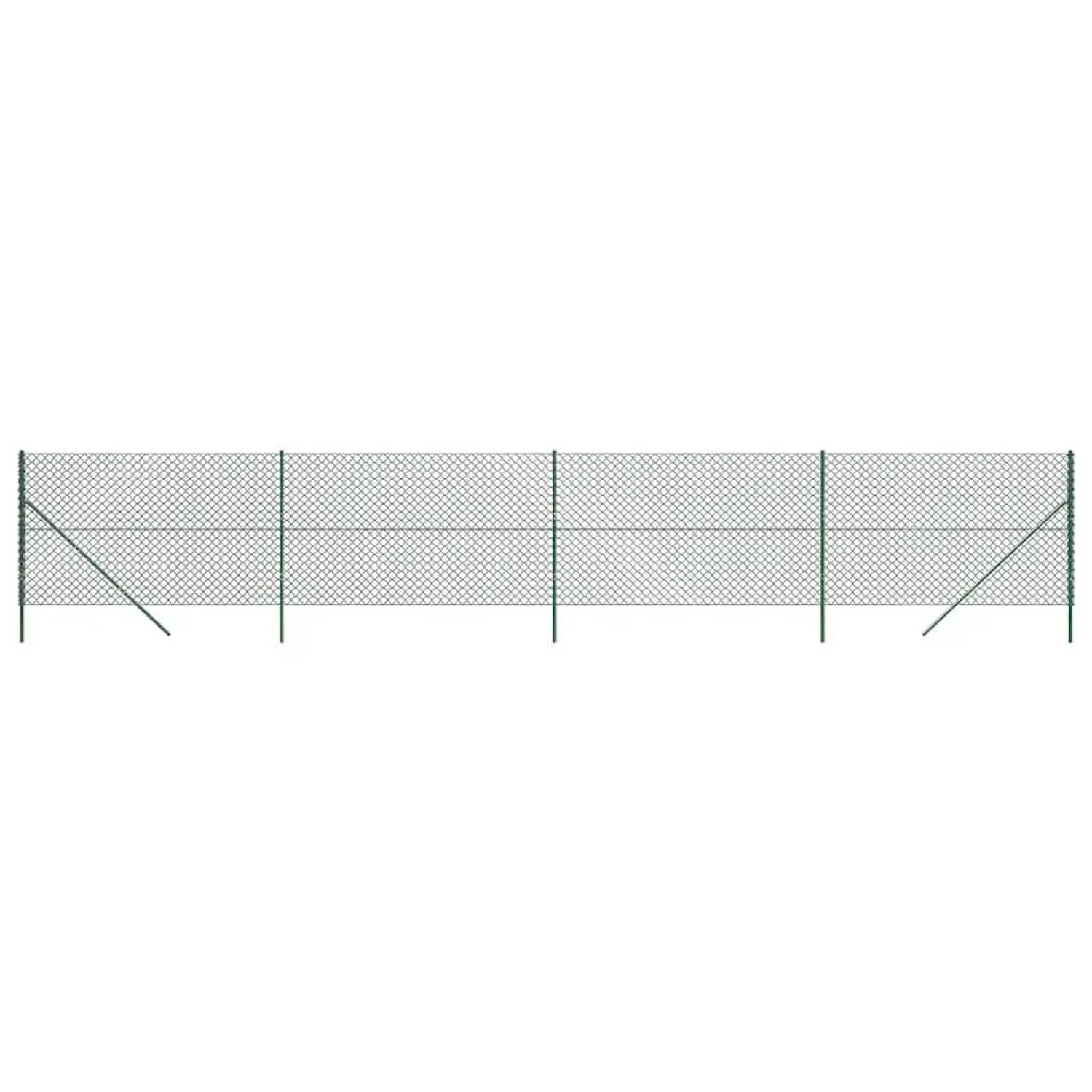 vidaXL Maschendrahtzaun Grün 1,4x10 m 153907 günstig online kaufen