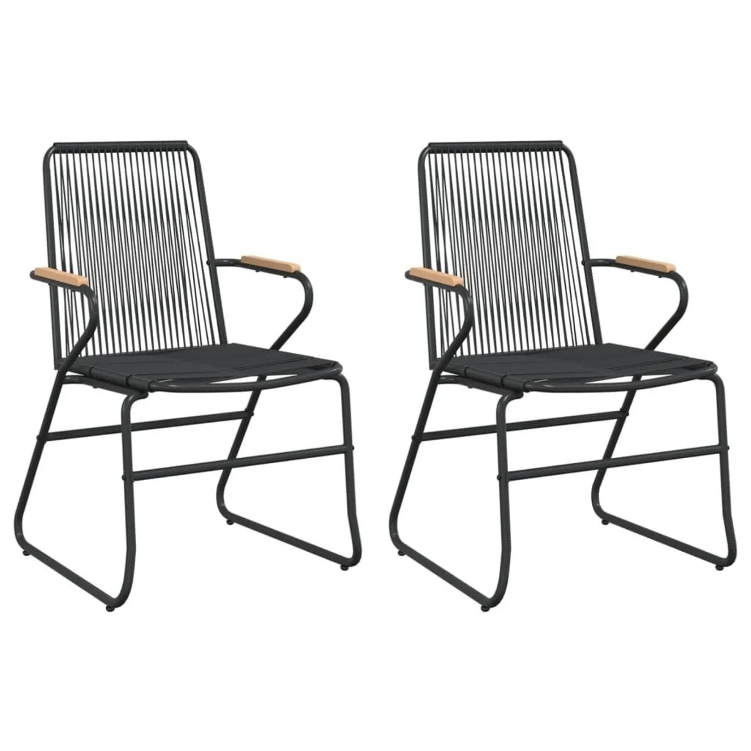 Furnicato Gartenstuhl Pvc Rattan Stahlgestell 58 X 59 X 85 5 Cm