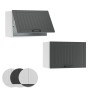 Vicco Hängeschrank Fame-Line, anthrazit/weiß, 60 cm breit. Küchenschrank mit Landhaus-Front.