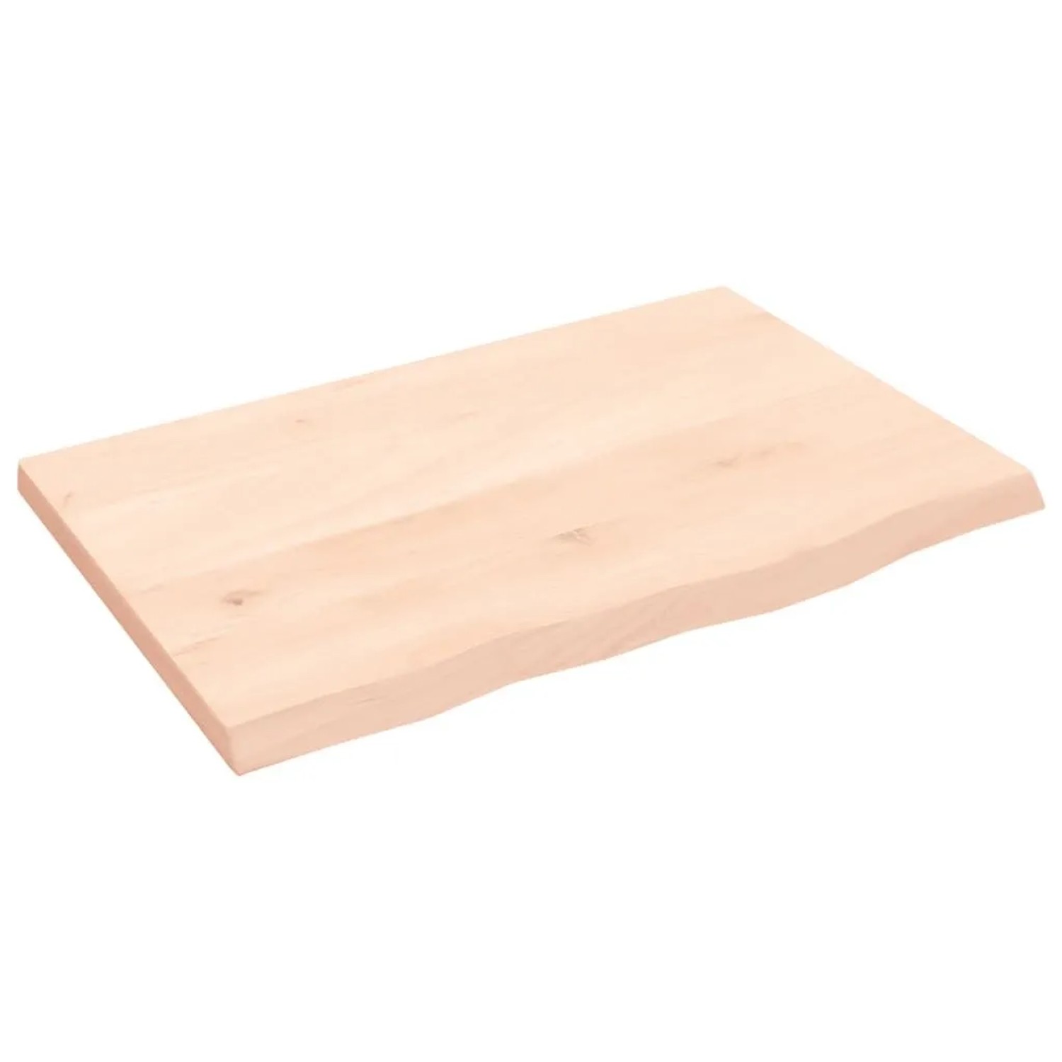 vidaXL Wandregal 60x40x2 cm Massivholz Eiche Unbehandelt 363527