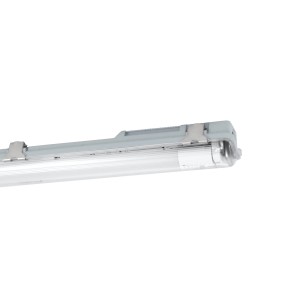 Eglo LED-Feuchtraumleuchte Basic Plus 1-flammig 65 cm Grau