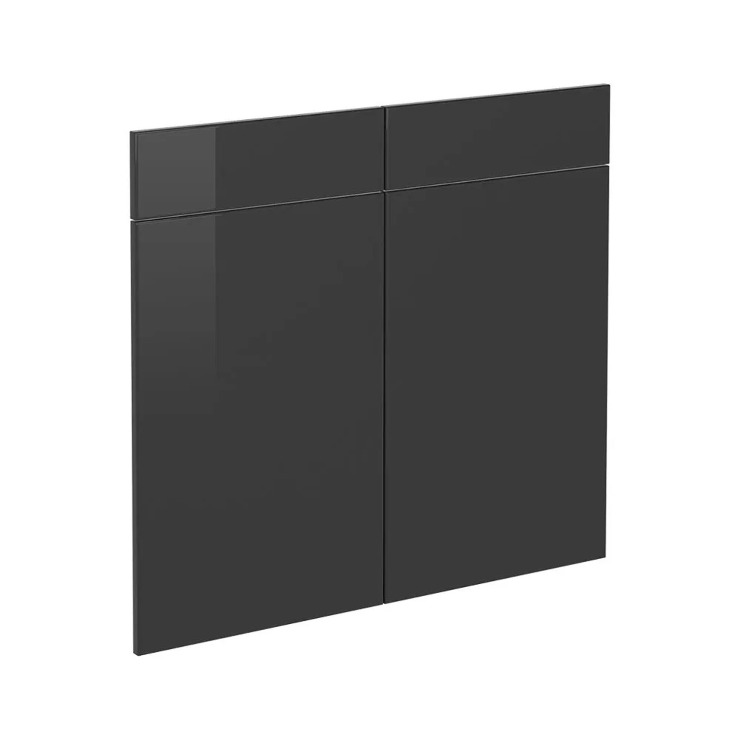 Vicco Küchenfront R-Line Anthrazit Hochglanz 79 x 71 Möbelfront für den Schubladenunterschrank Art Nr 29208